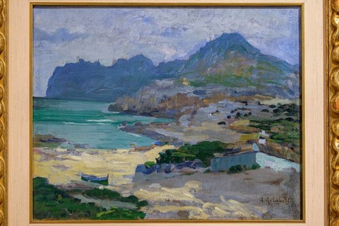 Cala Sant Vicenç, -San Vicens cove-, 1902, Antoni Gelabert, oil on canvas, pollensa museum,