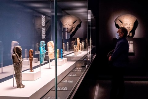 Ushabtis, exhibition Pharaoh the King of Egypt, Center Cultural La Caixa, Palma, Mallorca,