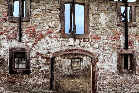 Katlenburg castle, old animal stall, Katlenburg-Lindau, district of Northeim, Lower Saxony,