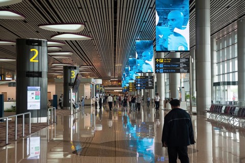 31 Oct 2017, Singapore, Republic of Singapore, Asia, A view of the departure level of the new