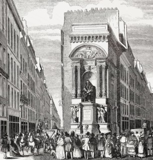The Fontaine Molière, a fountain in the 1st arrondissement of Paris, France, Europe