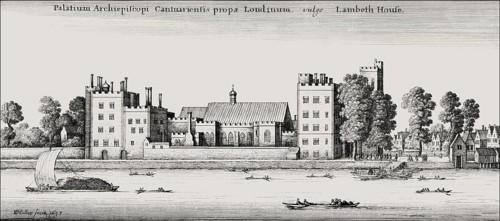 Lambeth Palace, London, UK, after Hollar, 1647