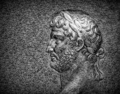 Hadrian or Publius Aelius Hadrianus Augustus, 76 - 138, Roman emperor, digitally edited