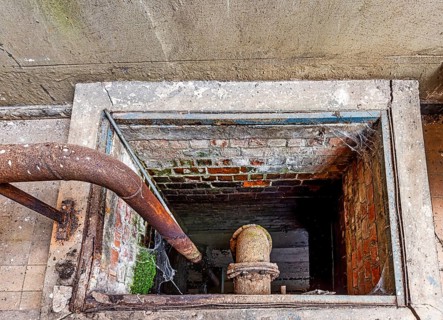 Suction water pit