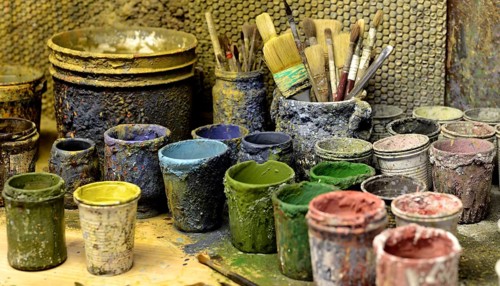 The tools for pottery's decoration in Tuscany