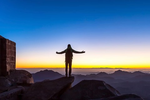 Mount Sinai, Mount Moses in Egypt. Africa