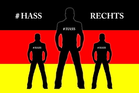 Reichsbürger, skinhead, skinheads, Nazi, Nazis, right, rights, clock, 5 to 12, Germany, national