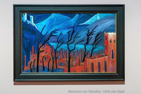 Marianne von Werefkin, Red City 1909, Lenbachhaus, Munich, Upper Bavaria, Bavaria, Germany, Europe