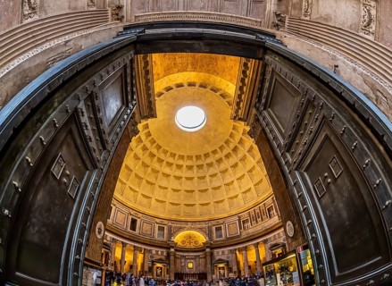 Italy, Rome, Pantheon. Interior view of the ancient dome Austria, Europe