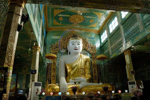 Giant Buddha in Sagaing, Myanmar, Asia