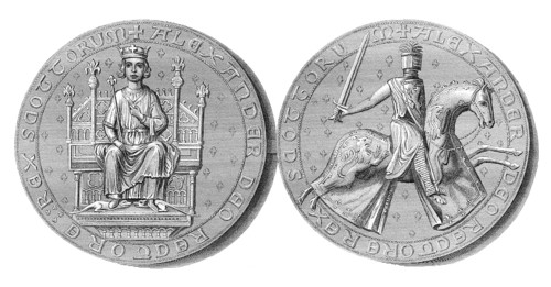 Siegel von Alexander III., 1241 - 1286, König der Schotten