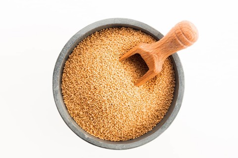 Amaranth seeds isolated on white