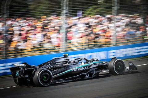 MELBOURNE, AUSTRALIA - MARCH 14: Andrea Kimi Antonelli of Italy drives the Mercedes AMG Petronas F1