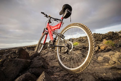 Photo Picture of a Mountain Bike at Sunset