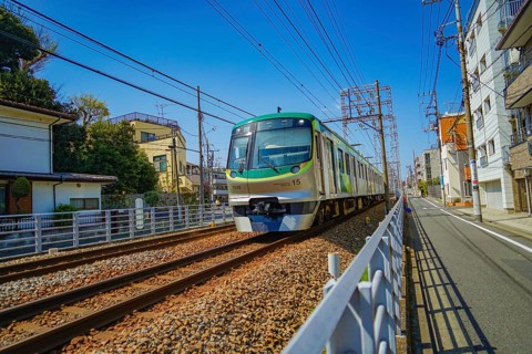 Tokyu Ikegami Line. Shooting Location: Ota -ku, Tokyo