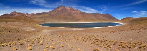 Laguna Miniques in the Atacama Desert in Chile