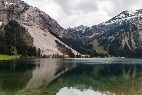 Vilsalpsee, Tannheimer Tal, Austria, Tyrol, spring, Europe