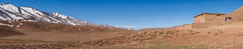 Tarkeddit Mountain Refuge, Ighil M'Goun trek, Atlas mountain range, morocco