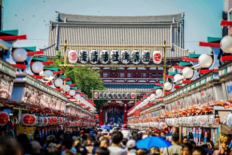 Sanja Matsuri of the image (Asakusa Sensoji Temple). Shooting Location: Tokyo metropolitan area