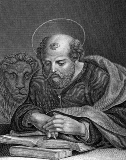 Saint Marcus on engraving from 1859. Engraved by L.Hoffmann and published in Meyers