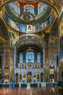 Church of the Vladimir Icon of the Mother of God in Nizhny Novgorod, Russia. Interior