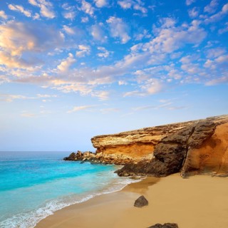 Fuerteventura La Pared beach at Canary Islands Pajara of Spain
