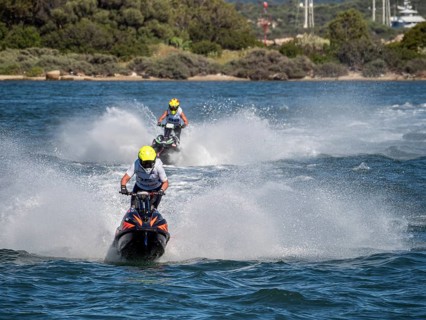Olbia, Italy - September 16 - 20192 Aquabike world Championship gran prix of Italy