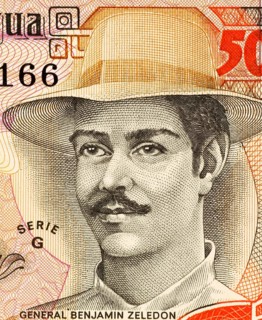 Benjamin Zeledon (1879-1912) on 5000 Gordobas 1985 Banknote from Nicaragua. Lawyer, politician and