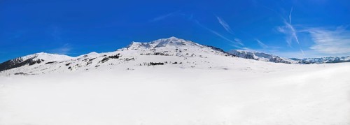 Baqueira Beret in Lerida Catalonia ski spot resort in Aran Valley of Pyrenees Spain
