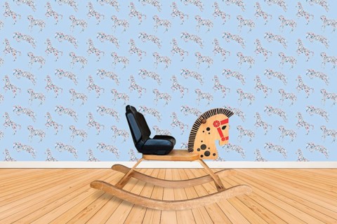 Rocking horse in the children's room