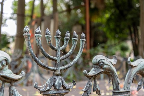 Iron Fences of the Jewish Cemetery on Lido Island, District of Venice, Italy, Europe