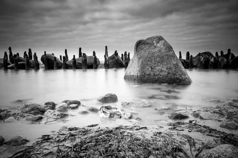 Stones on the coast of the Baltic Sea