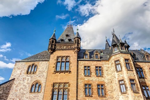 Wernigerode Castle located in the Harz mountains