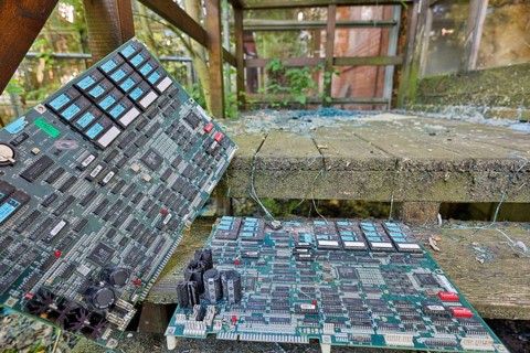 Old mainboard circuit boards