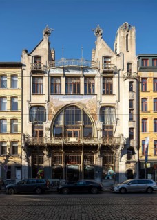 Antwerp, Art Nouveau houses, Maison du Peuple - Help U Zelve cooperative, built in 1901 by Émile