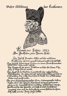 German leaflet against Napoléon Bonaparte, 1814
