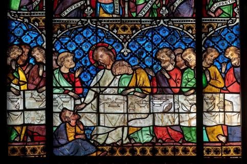 Strasbourg Cathedral, Cath?drale Notre-Dame de Strasbourg, south aisle, 3rd window from the west,