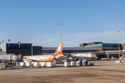 Melbourne, Australia, March 03 2023: Jetstar aircraft at boarding gates at Melbourne Tullamarine