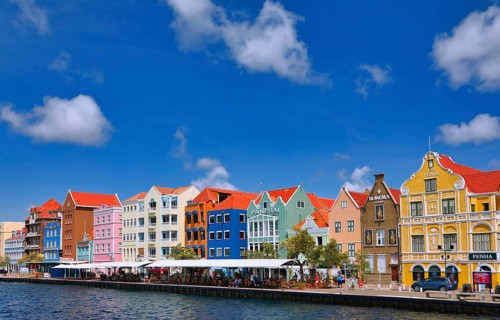 Architecture in the centre of Willemstad, Cura
