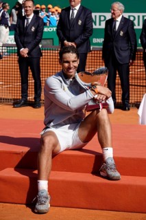 Award ceremony for Rafael Nadal after the final of the Rolex Monte-Carlo Masters 1000 ATP World