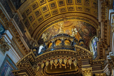 Interior View of St Pauls Cathedral