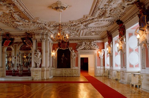 Ballroom in castle Friedenstein, Gotha, Thuringia, ballroom in castle Friedenstein, Thuringia,