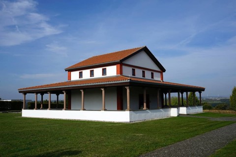 Archaeological Park Martberg, next to Pommern and Karden, celtic-roman temple, Lenus-Mars hiking