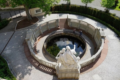 Source of the Danube, Donaueschingen, Baar, Baden Wuerttemberg, Deutschland