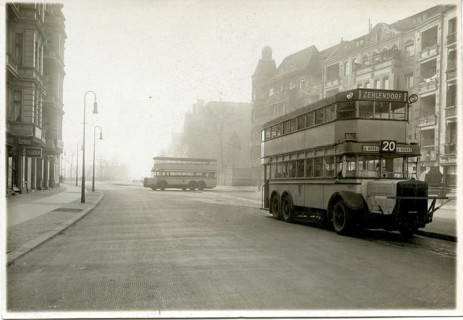 Public transport, bus no. 20 to Zehlendorf, 1930s, Berlin, Europe
