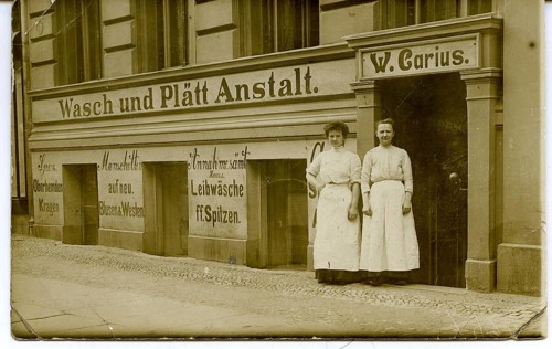 Business, service, laundry, two woman, 1920s, Germany, Europe