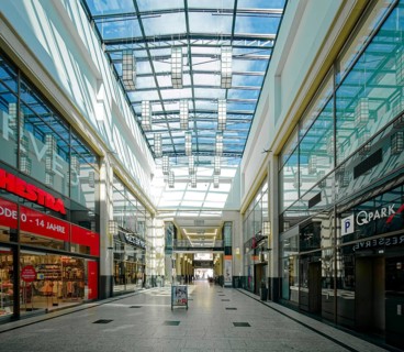 Shopping arcade, Marktgalerie, Marktplatz, Leipzig, Saxony, Germany, Europe
