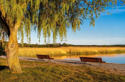 Landscape at the harbour of Sellin, Rügen, Mecklenburg-Vorpommern, Germany, Europe