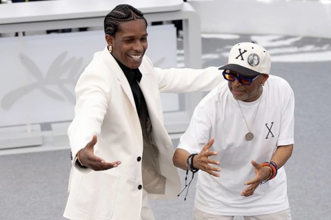 Cannes, France - 19.5.2024: Spike Lee, Asap Rocky (A$ap Rocky) during the photocall - Highest 2