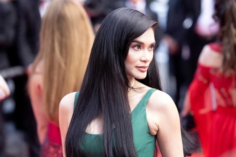 Cannes, France - 24.5.2024: Pia Wurtzbach on the red carpet during the Closing Ceremony of the 78th